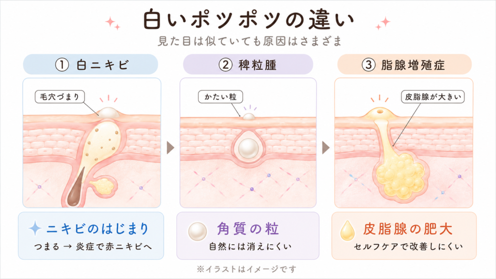 白いポツポツ